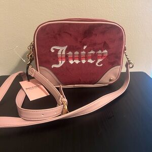 Juicy couture suede crossbody purse